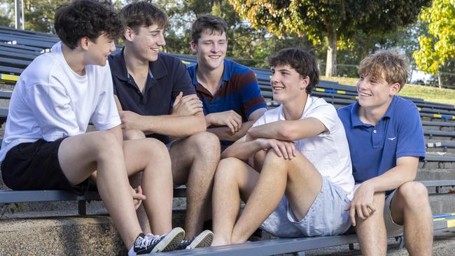 Jaxon Pambid, Riley Gillece, Ewan Wood, George Philp and James Johnston for News Corp UNPLUGGED 24 PROJECT, Wednesday, October 23, 2024 - Picture: Richard Walker