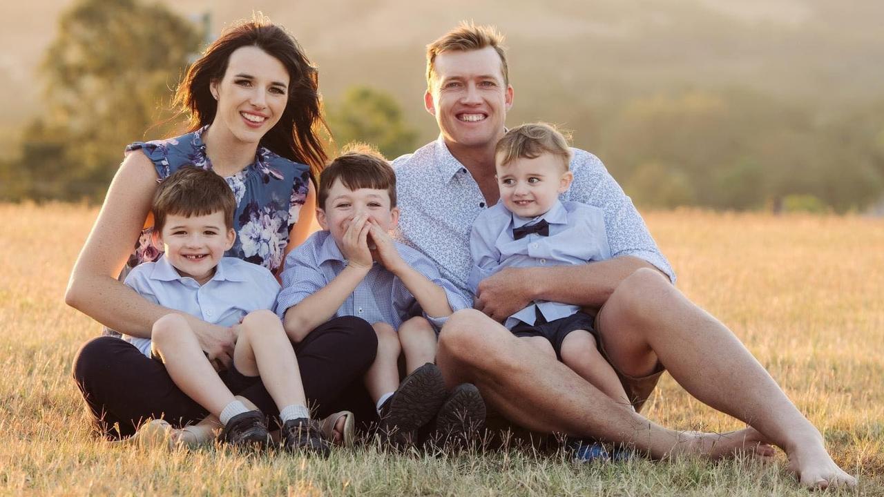 Kelvin Cochrane and is wife, Ronnie and their 3 children (left to right) Miles, 6, Elijah, 7 and Ryland, 2.