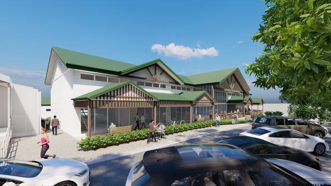 Artist impression of the redevelopment of Woodchoppers pub at Mudgeeraba. Picture: Supplied.