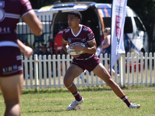 Lehi Hopoate in the SG Ball Cup. Picture: Sean Teuma/NewsLocal