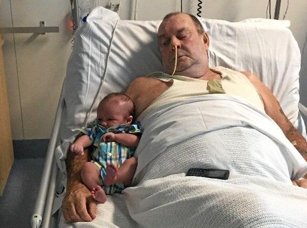 ONE DAY AT A TIME: Lester Edwards recovering in hospital after sustaining burns to 60% of his body from a vehicle fire. Picture: Contributed