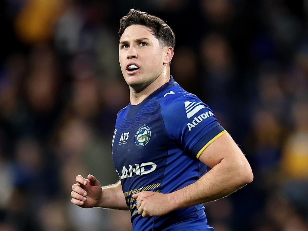 The Eels are planning to work with Mitchell Moses on erasing contract clauses which allow him to leave the club. Picture: Brendon Thorne/Getty Images