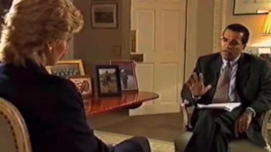 Princess Diana during her 1995 interview with Martin Bashir. Picture: BBC