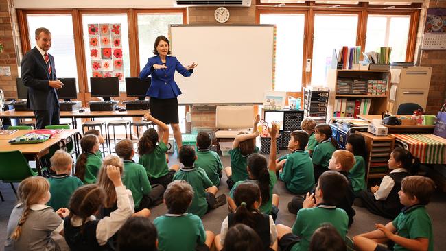 Ms Berejiklian said the new curriculum would show students “the sky’s the limit”. Picture: Sam Ruttyn