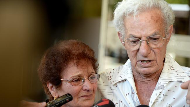 Edward Camilleri’s mother Therese and father Emanuel. Picture: Greg Higgs