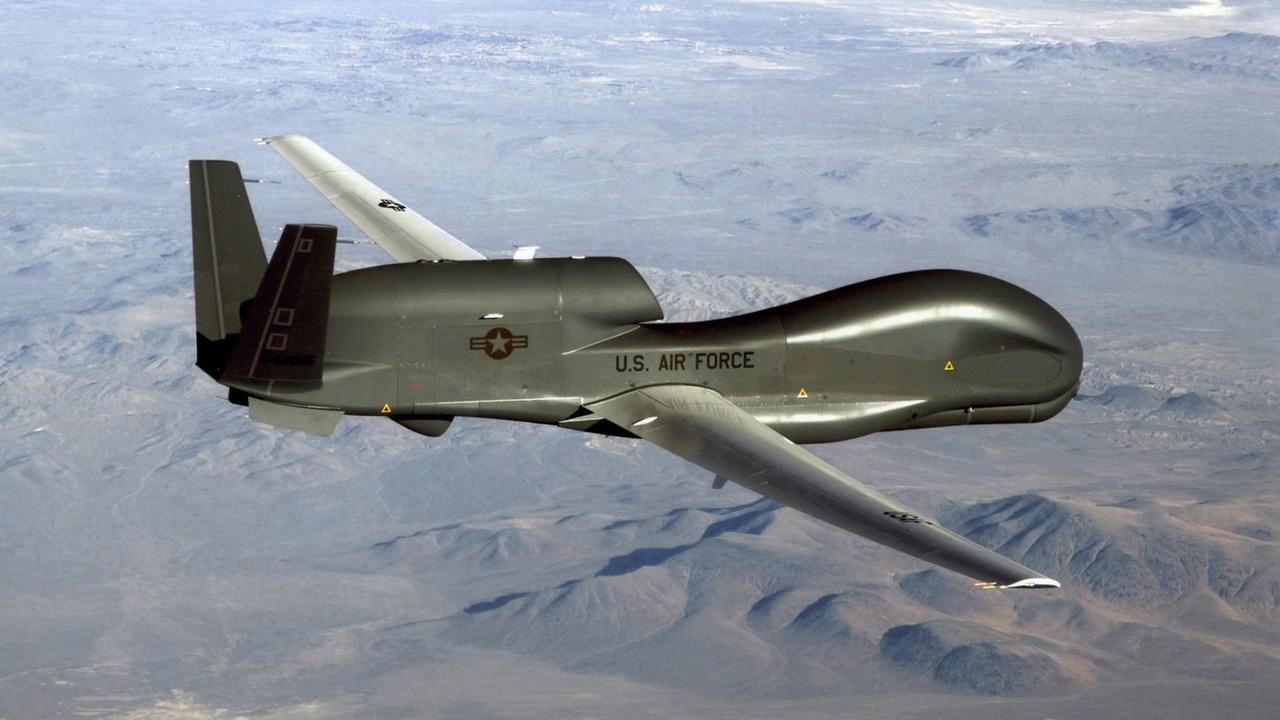 A RQ-4 Global Hawk unmanned surveillance and reconnaissance aircraft. (Photo by Handout / US AIR FORCE / AFP)