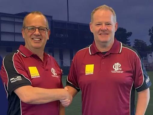 Brad Canavan (right) is the new senior coach of Carrum Patterson Lakes. Picture: Facebook