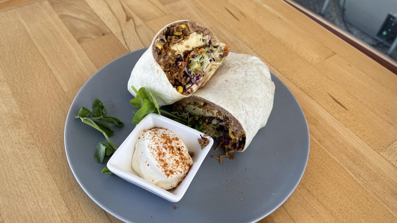 The breakfast burrito at Espresso Moto in Mermaid Waters.