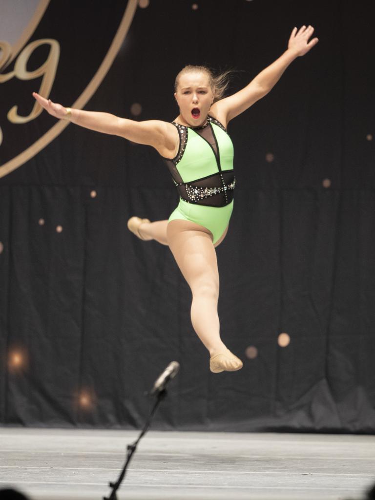 Southern Tasmanian Dancing Eisteddfod, Sienna Hoare (HOD) during the 12 Years Jazz Solo at Wrest Point. Picture: Chris Kidd