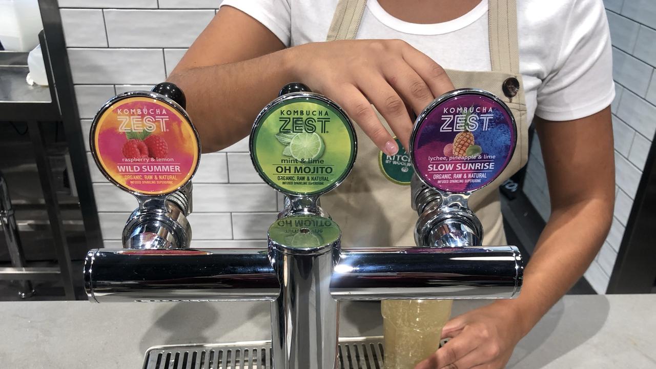 It’s the only Woolworths with kombucha on tap. 