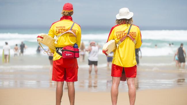 Lifesavers on patrol at Altona beach.