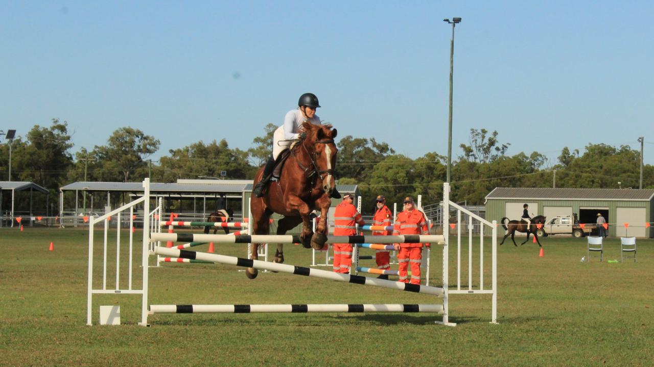 SHOWTIME: Alexandra Marles on Welfenblitz at the Bundaberg Show 2021 showjumping event.