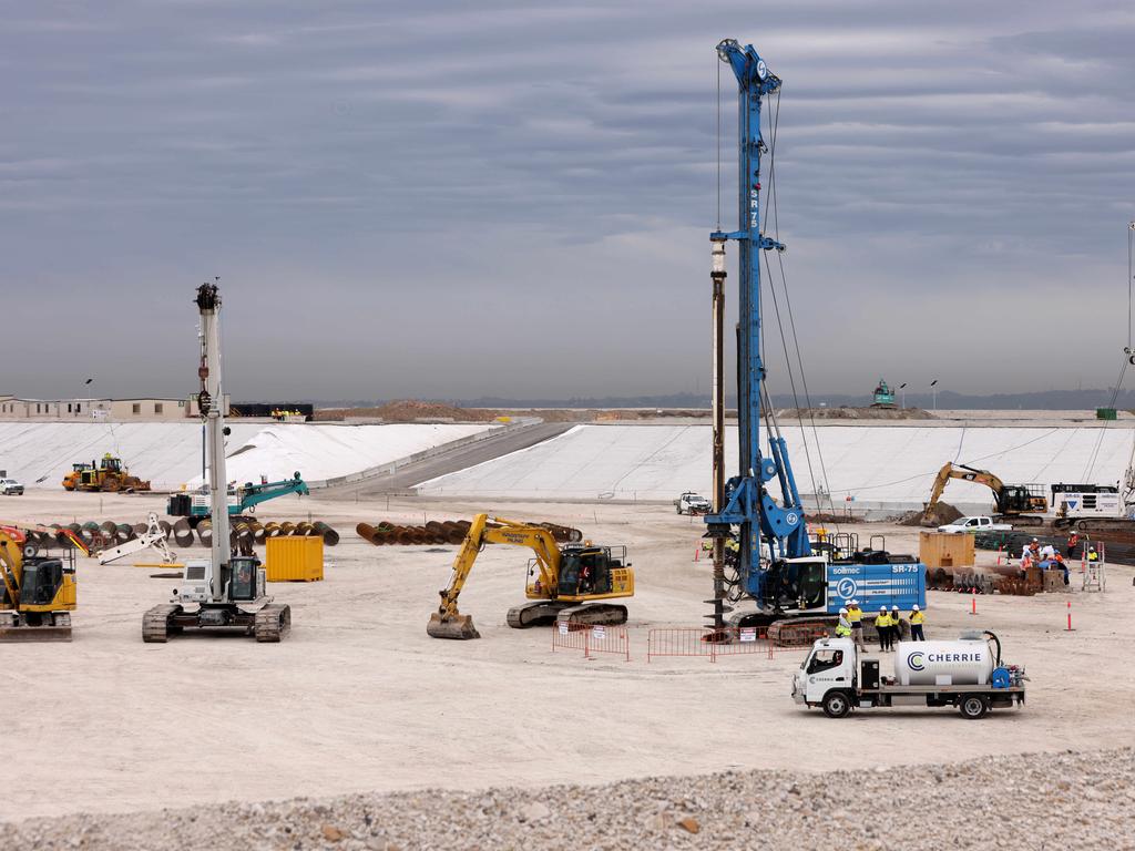 The site of the terminal building at the new Western Sydney Airport. Picture: NCA NewsWire