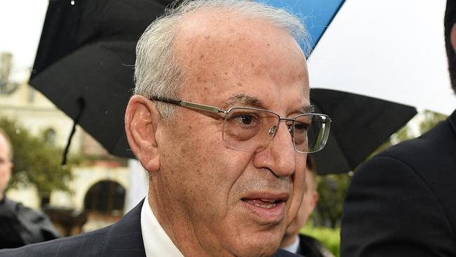 Former NSW Labor minister Eddie Obeid arrives at the NSW Supreme Court in Sydney yesterday for sentencing. Picture: AAP