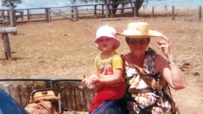 Natalie Hatton as a young girl with her maternal grandmother Lillias Clifford.