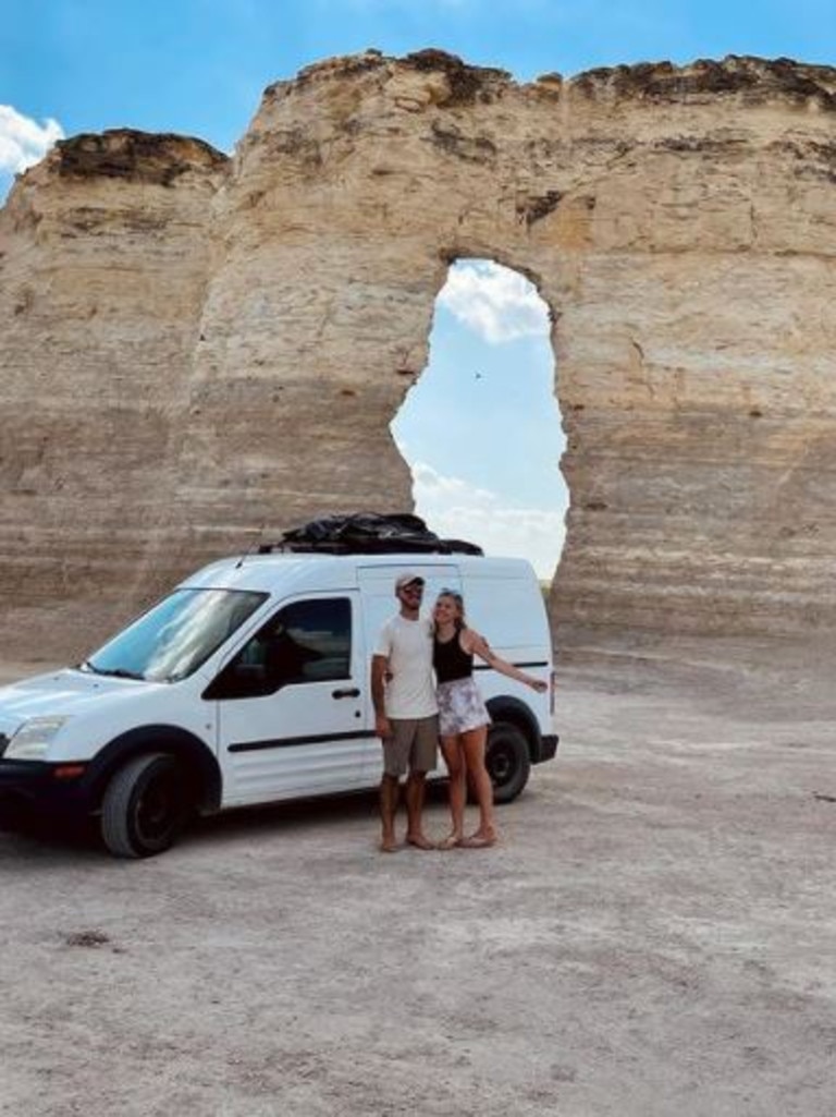 Laundrie returned home in this campervan without Petito.