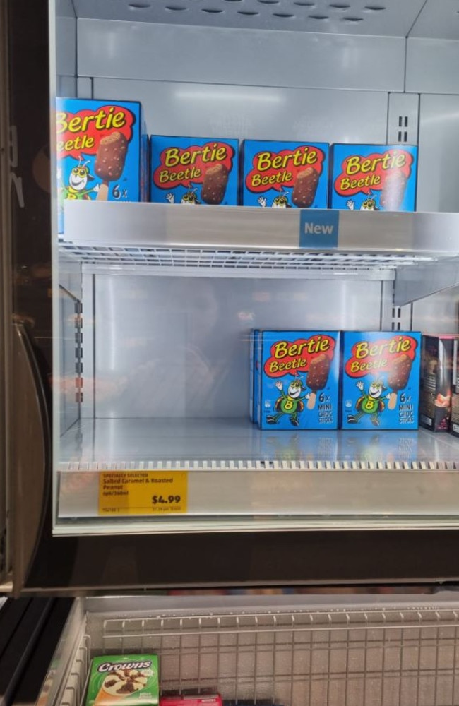 Bertie Beetle ice cream has arrived at Aldi. Picture: Facebook/Aldi Fans Australia.