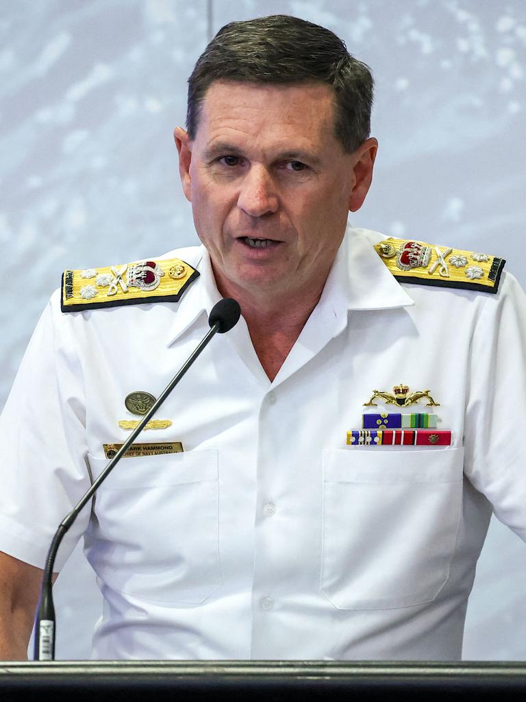 Chief of the Royal Australian Navy Vice Admiral Mark Hammond. Picture: AFP