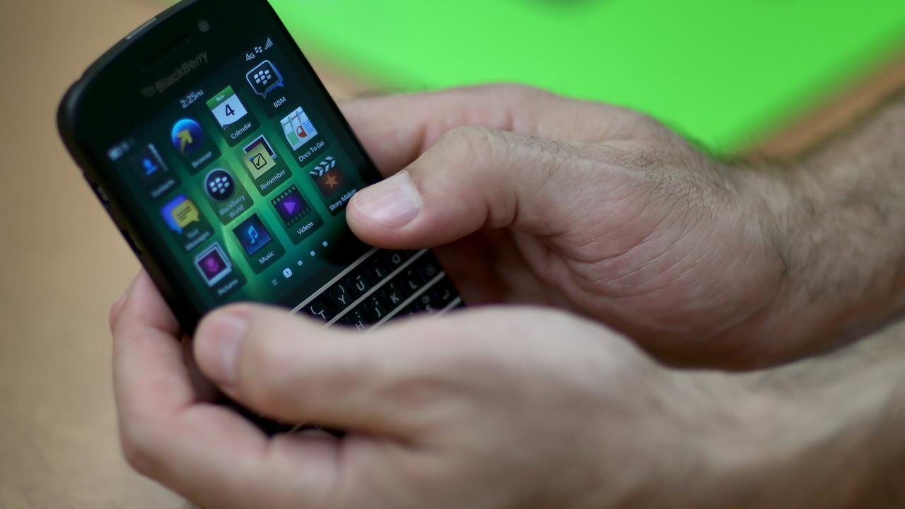 BlackBerry began moving away from cellphone manufacturing in the mid-2010s and started focusing on cybersecurity and Internet of Things. Picture: AFP/ Getty / Joe Raedle.