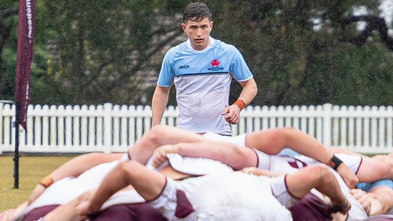 Action in the match between the top rugby Academy players last year. Pic: Rchard Li