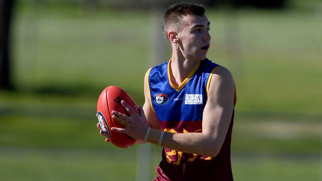 Mitchell Kalpakis in action for South Morang. Picture: Andy Brownbill