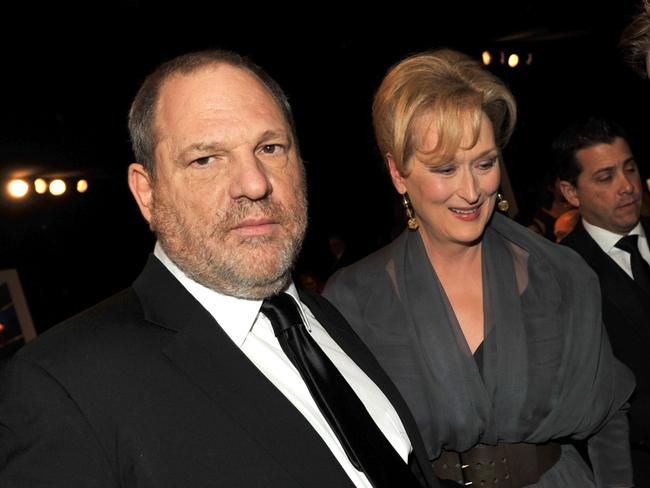 Harvey Weinstein and actress Meryl Streep attending the 18th Annual Screen Actors Guild Awards in 2012. Picture: Getty