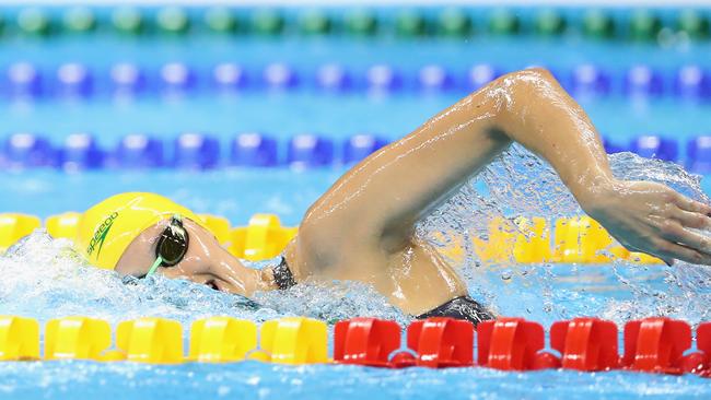 Ellie Cole during the Women's 400m Freestyle - S9 Final. Picture: Friedemann Vogel/Getty Images