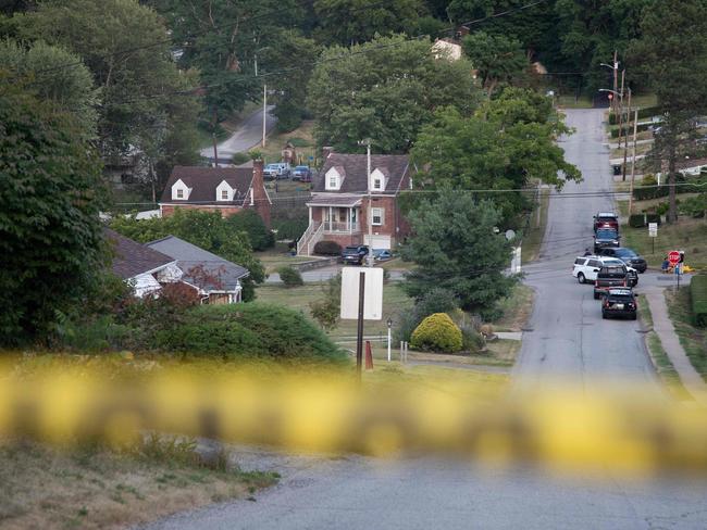 Police continue to block roads around the home of Thomas Matthew Crooks as the FBI continues its investigation into the attempted assassination of former US President Donald Trump in Bethel Park, Pennsylvania. Picture: AFP