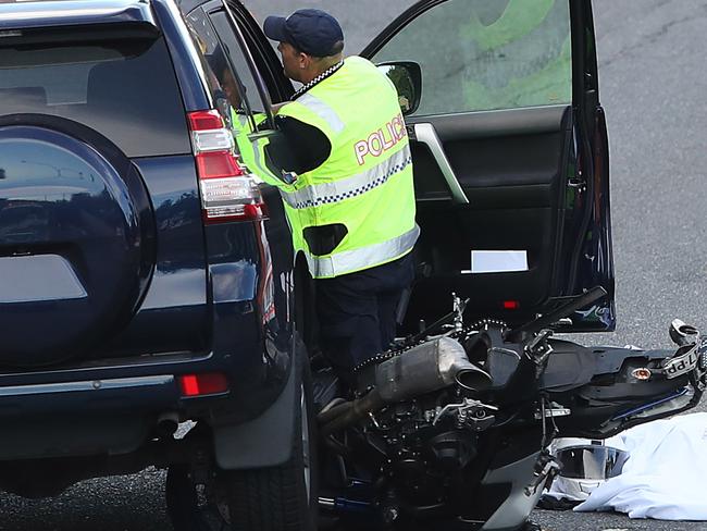 The suspected fatal accident on Hale St in Brisbane City.