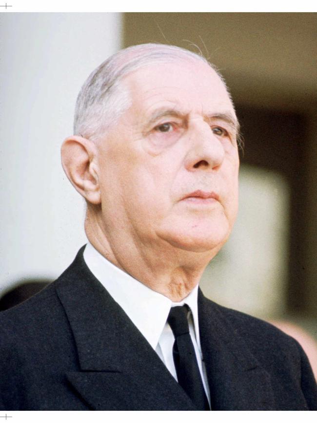 The late president, General Charles de Gaulle, courted Moscow and rejected Washington but never aligned France with Russia, according to family. Picture: AP