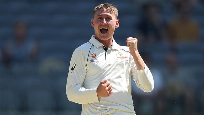 Marnus Labuschagne’s incredible arrival on the international scene has earned him a central contract from Cricket Australia. Picture: Getty Images