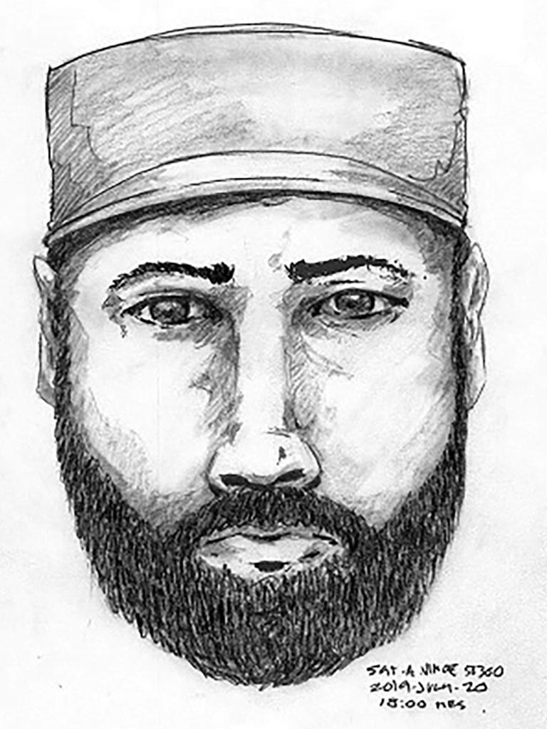 Police want to speak with this bearded witness. Picture: RCMP.