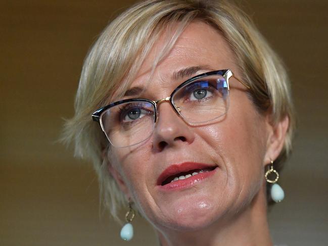 Independent Member for Warringah Zali Steggall at a press conference at Parliament House in Canberra, Monday, February 10, 2020. Zali Steggall, along with her fellow crossbenchers Rebekah Sharkie, Helen Haines and Andrew Wilkie, will release the climate change national framework for adaption and mitigation bill on Monday.  (AAP Image/Mick Tsikas) NO ARCHIVING