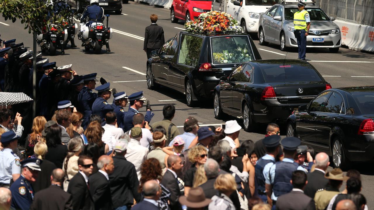 Curtis Cheng’s funeral at St Mary's Cathedral in Sydney.