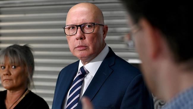 Opposition Leader Peter Dutton prioritises big business elites. Picture: NewsWire / John Gass