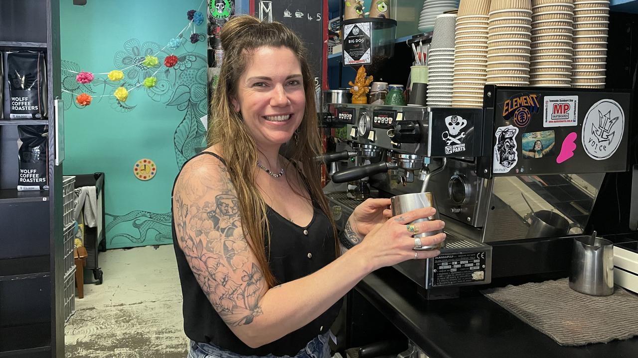 JAB DEADLINE: Grinds Espresso Rail owner GG Wyatt said the new measures may take the stress off business owners in the long-run, with less chance of impending lockdowns. Picture: Rhylea Millar