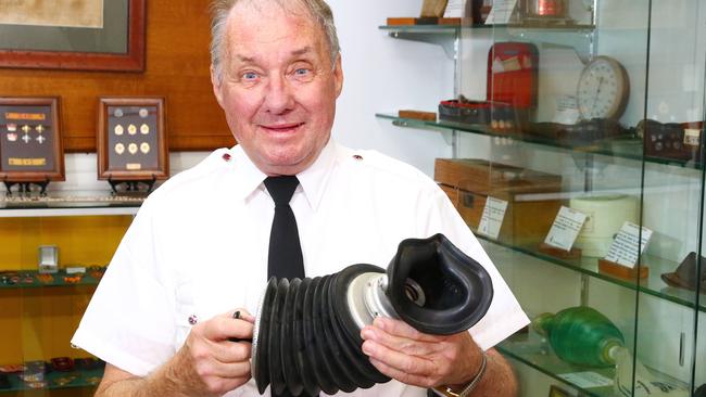 Queensland Ambulance Museum manger Mick Davies. Picture: Peter Cronin