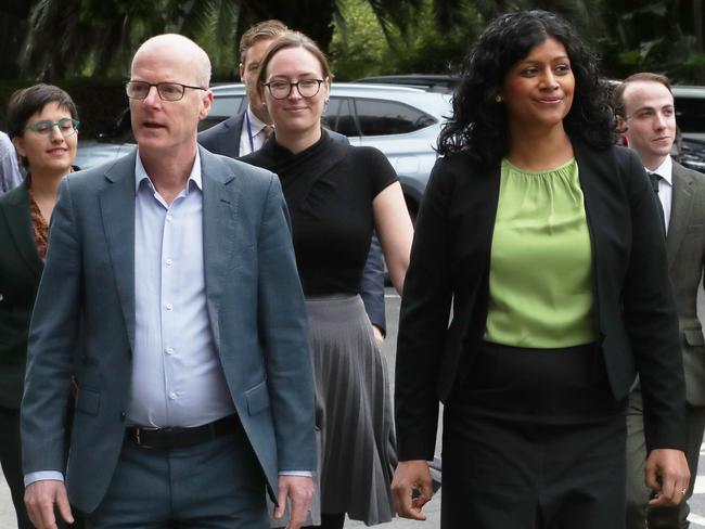 Greens integrity spokesman Dr Tim Read and party leader Samantha Ratnam. Picture: David Crosling