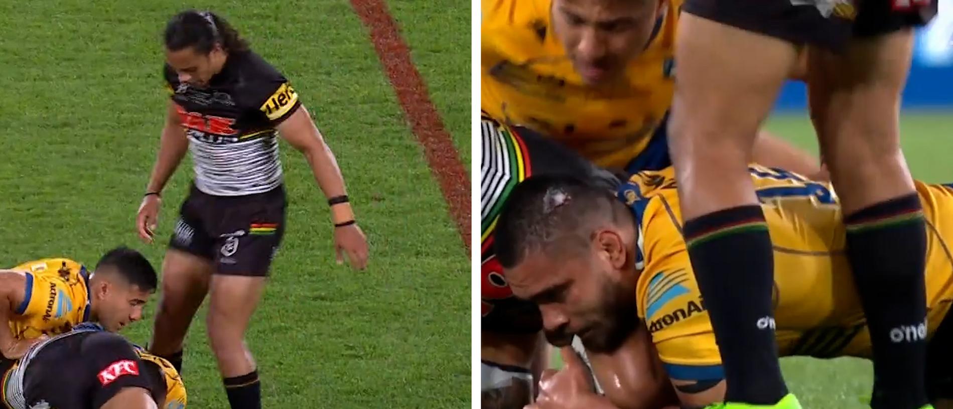 NRL 2022 Jarome Luai kicking claim debunked as new footage surfaces, video, Panthers smash Eels in grand final