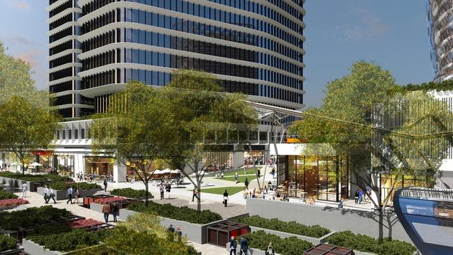 The plaza would provide pedestrian access to the Sydney Metro station. 