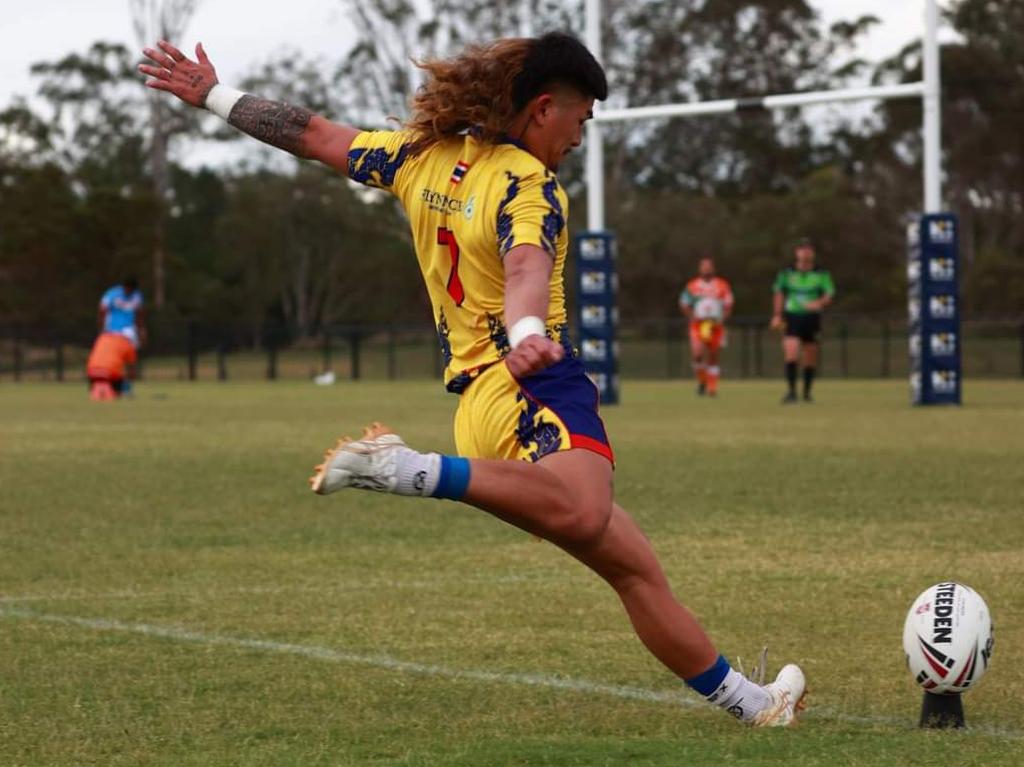 Moo Doh of the Thailand Men at the Harmony Nines. Picture: Dream Sport Photography