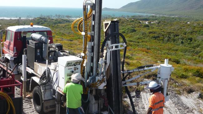 Drilling under way at Diatreme Resources’ operations in Cape York.