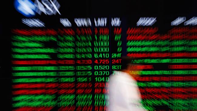 SYDNEY, AUSTRALIA - NewsWire Photos, October 29 2024. GENERIC. Stocks. Finance. Economy. Stock price ticker of the Australian Stock Exchange, ASX, at their offices on Bridge Street. Picture: NewsWire / Max Mason-Hubers