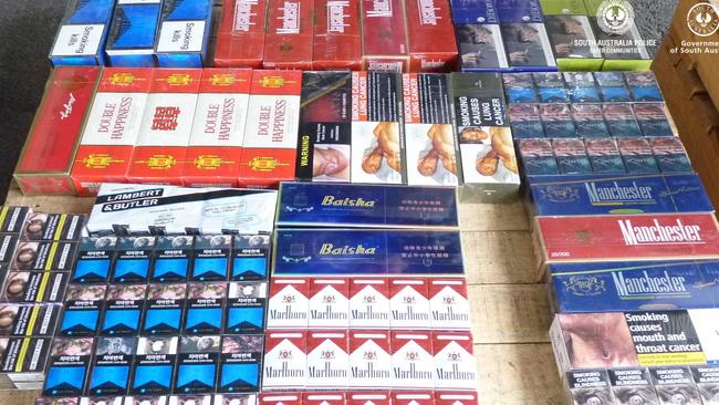 Tobacco seizure at Port Augusta on October 09, 2024. Picture: SA Police.