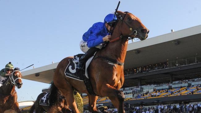 Bivouac had speed to burn in the Run To The Rose. Picture: AAP