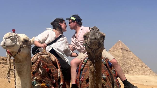 The Australian’s Richard Ferguson and his “wife” Lucy in Egypt.