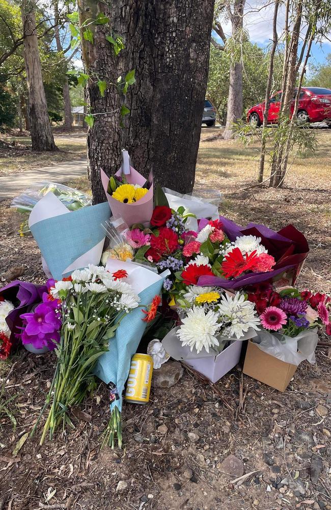 A memorial has been set up for the victim of a fatal accident in Karalee on April 22.