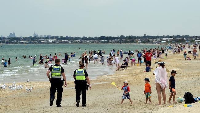 Police will swarm southeast beaches over summer as part of operation summer safe. Picture: Nicole Garmston