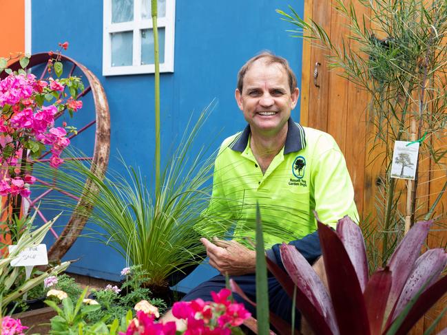 COPYRIGHT WARNING: FOR MORETON LIFE USE ONLYRussell Young from Burpenary's Garden Gems shares his top tips for drought-proofing your garden. Photo: Dominika Lis