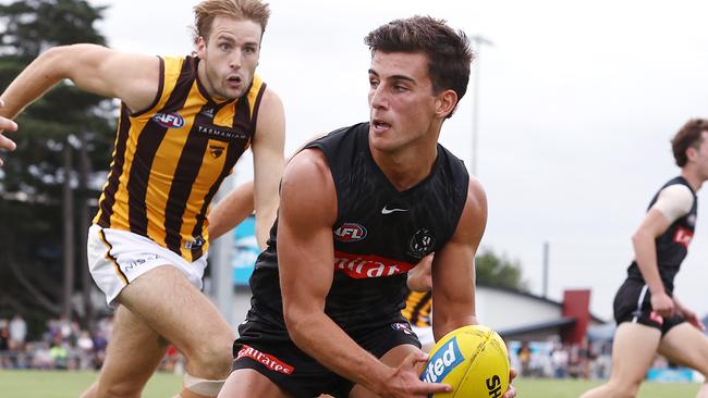 Nick Daicos has been finding plenty of the footy during the pre-season. Picture: Michael Klein